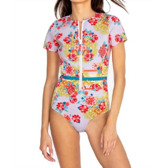 NEW JOHNNY WAS japer neoprene one piece in multi - Picture 1 of 3